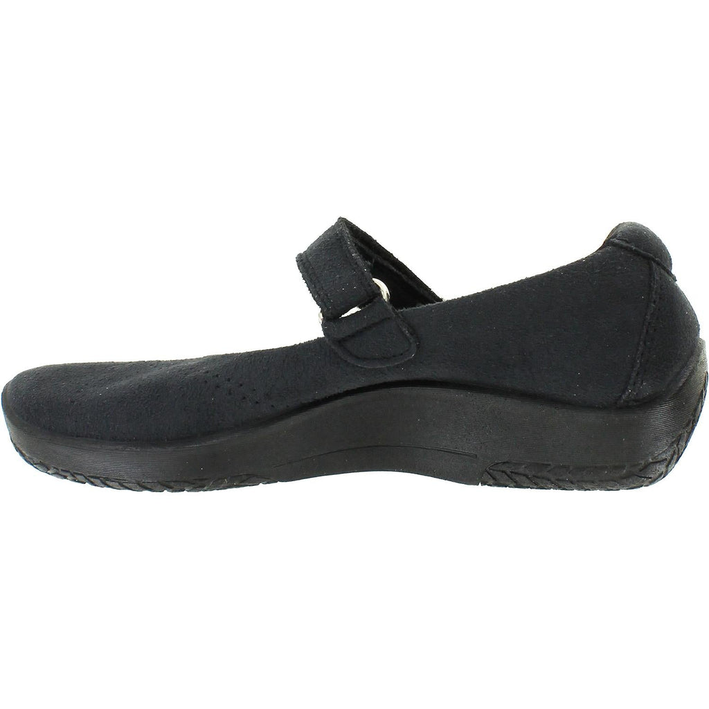Arcopedico L18 Women's Vegan Shoes Black Synthetic Suede
