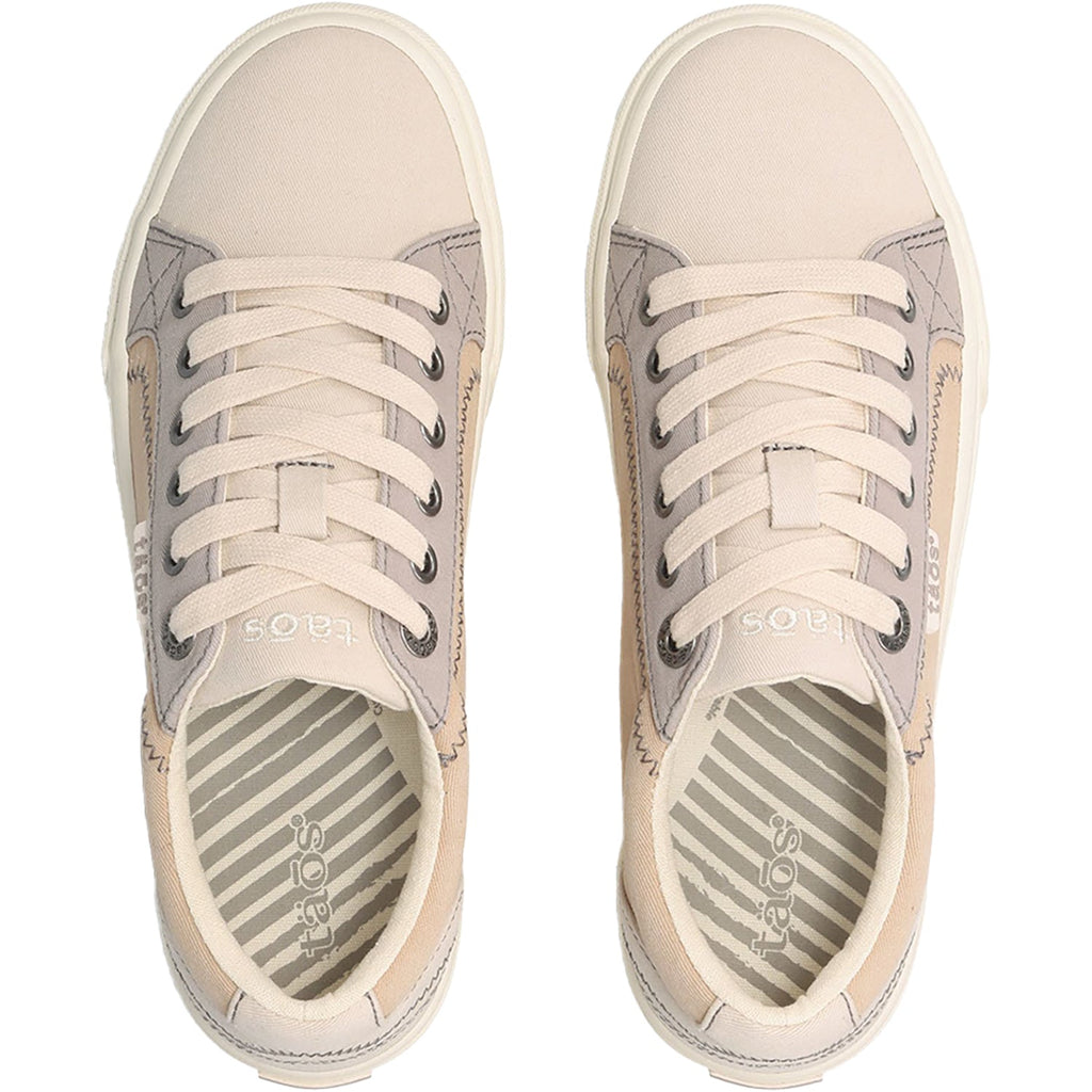 Taos Plim Soul Women's Sneakers Ecru/Tan Multi Canvas