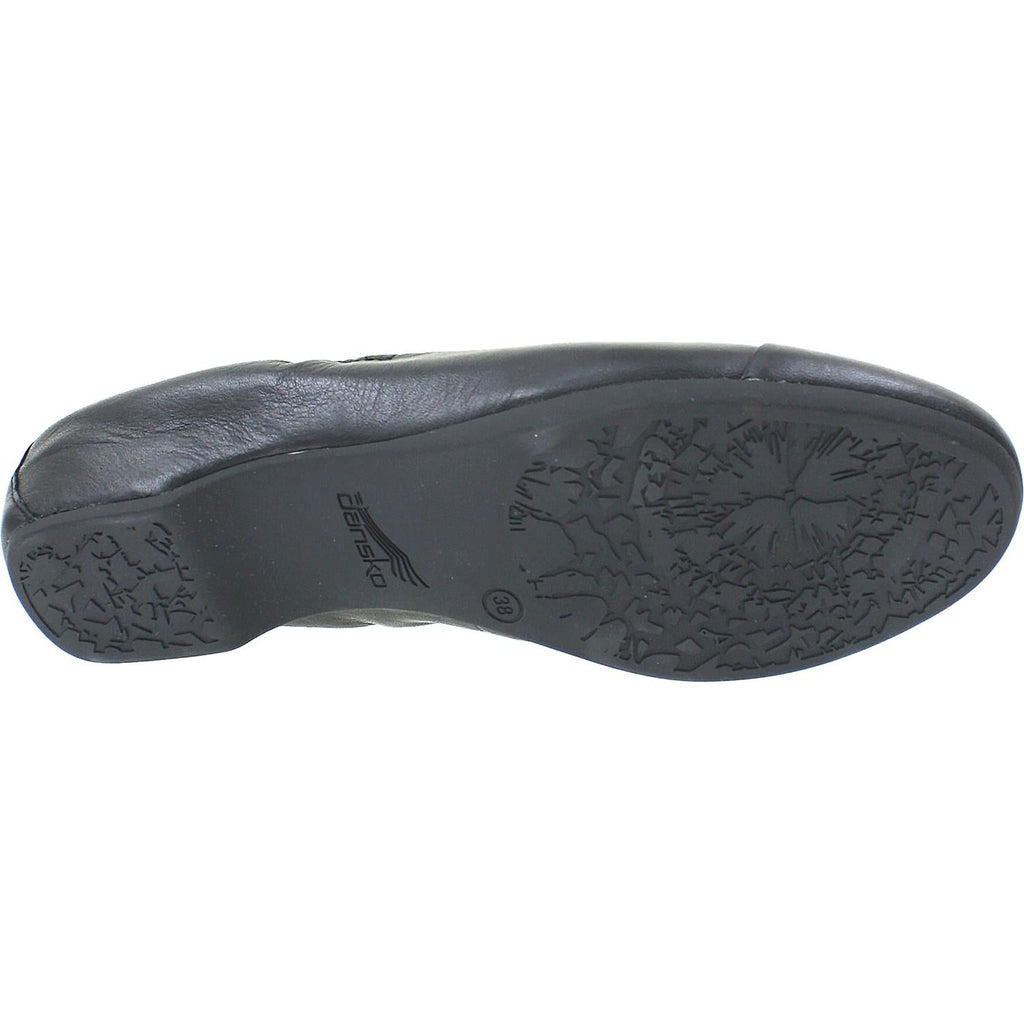 Dansko Lisanne Women's Ballerina Flats Black Milled Nappa Leather