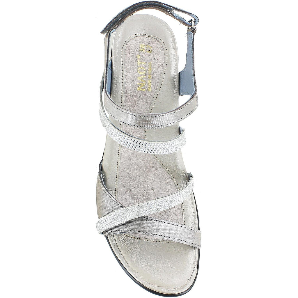 Naot Innovate Women's Dress Sandals Silver Threads Leather