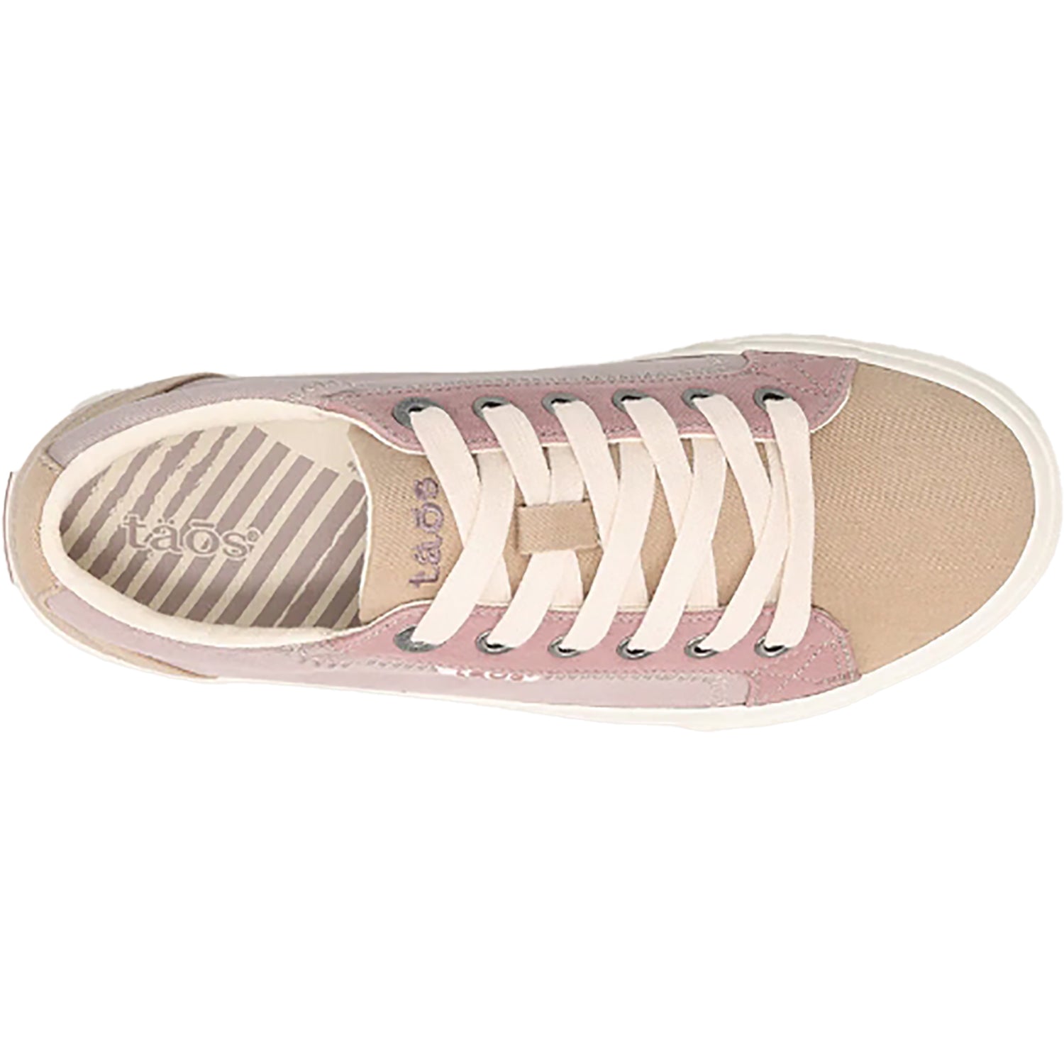 Taos Plim Soul Women's Sneakers Tan/Dusty Rose Multi Canvas