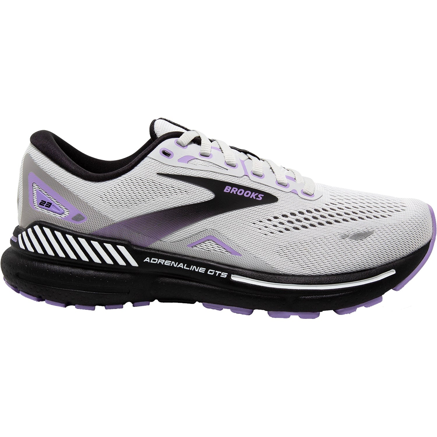 Brooks Adrenaline GTS 23 Stability Mesh (Stability Support) Women's Running Shoes Grey/Black/Purple