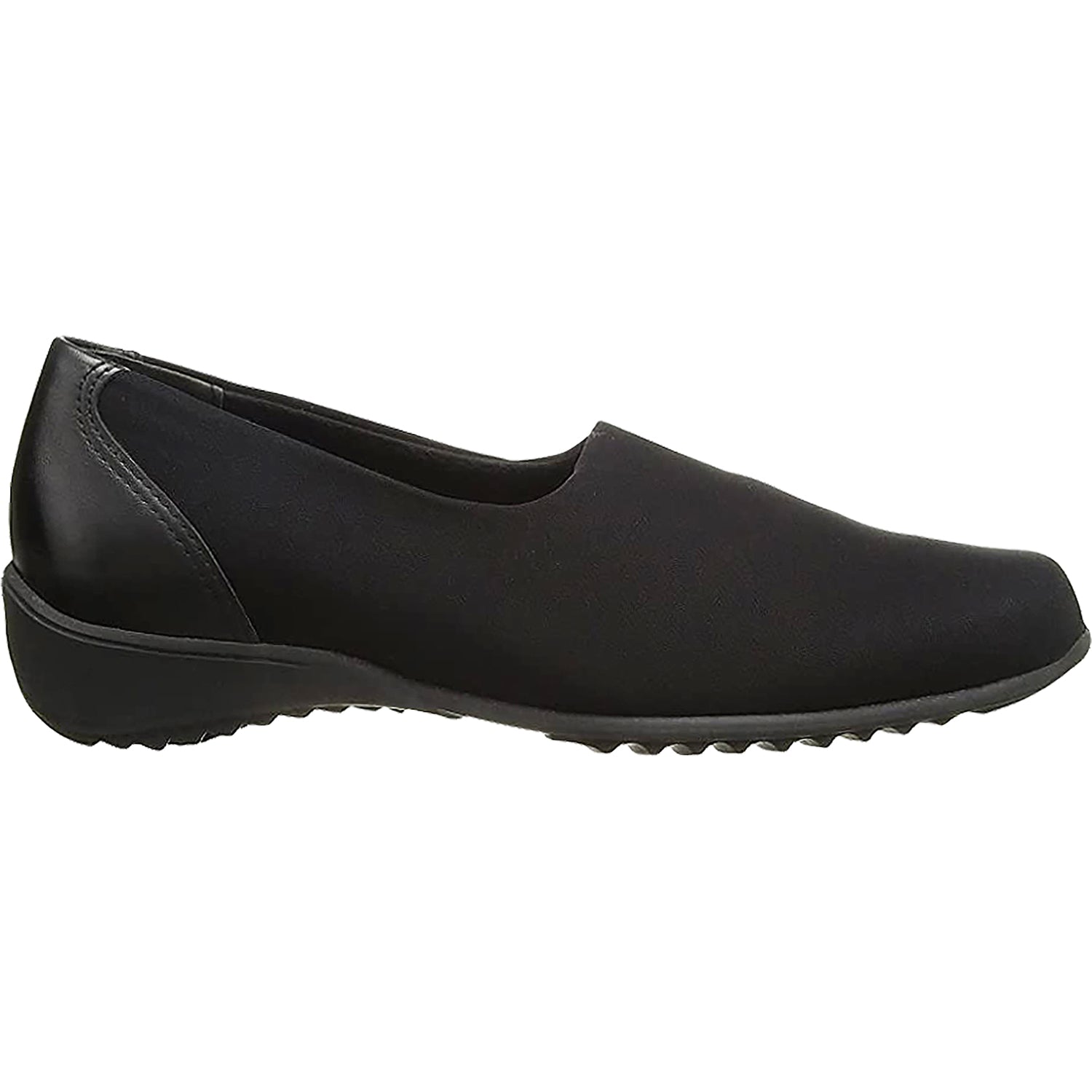 Munro Traveler Women's Slip On Shoes Black Stretch Fabric