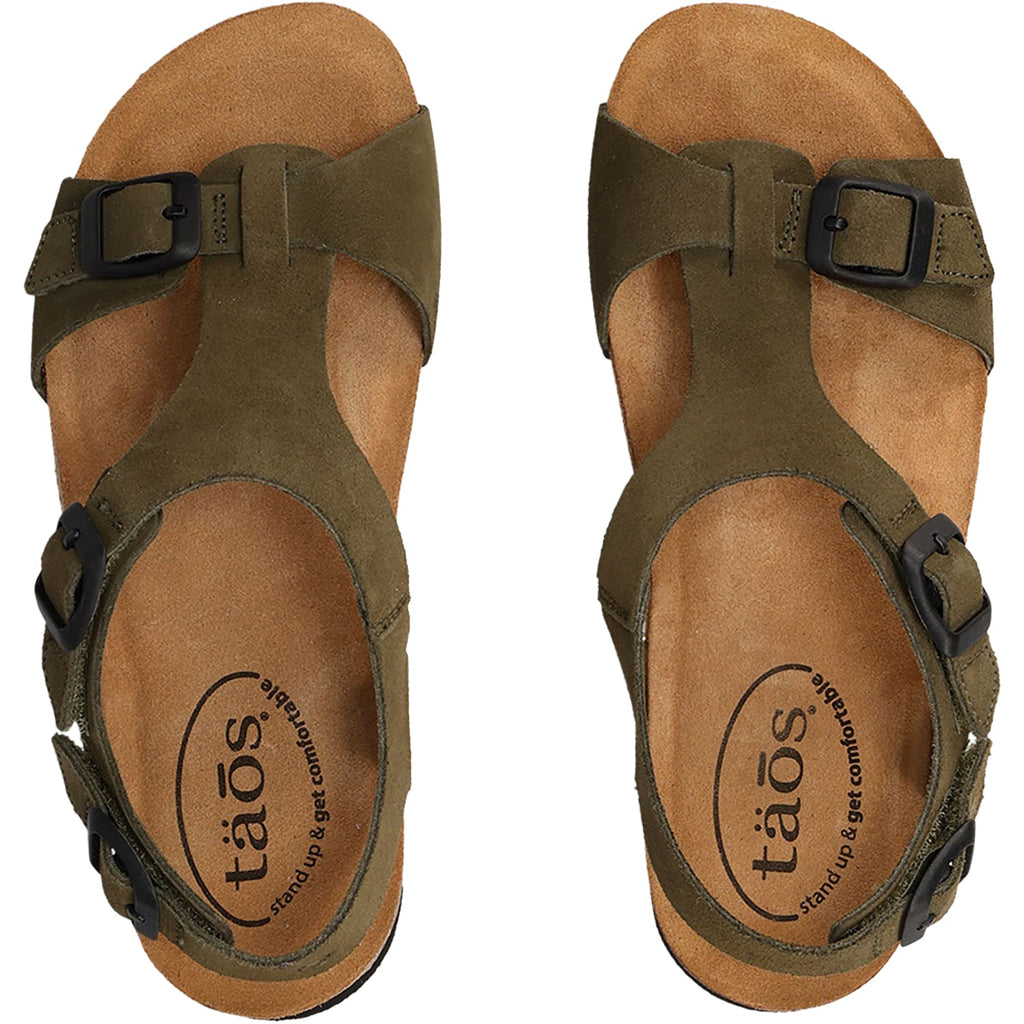 Taos MVP Women's Sandals Olive Suede