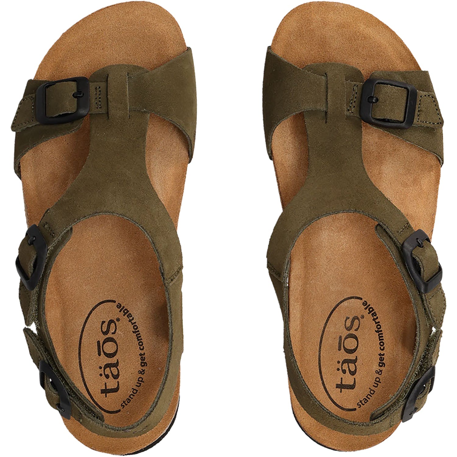 Taos MVP Women's Sandals Olive Suede