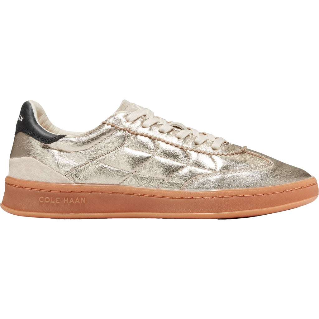 Cole Haan Grandpro Breakaway Women's Sporty Lace Up Shoes Ch Gold/Birch Suede