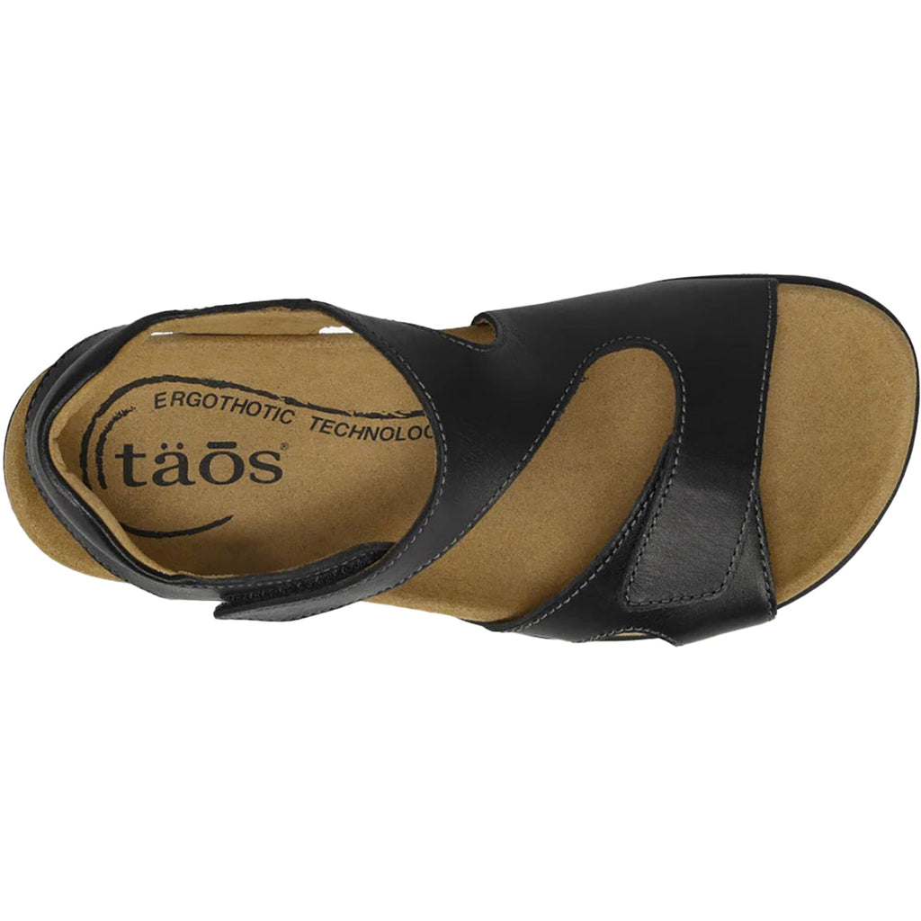 Taos Serene Women's Sandals Black Leather