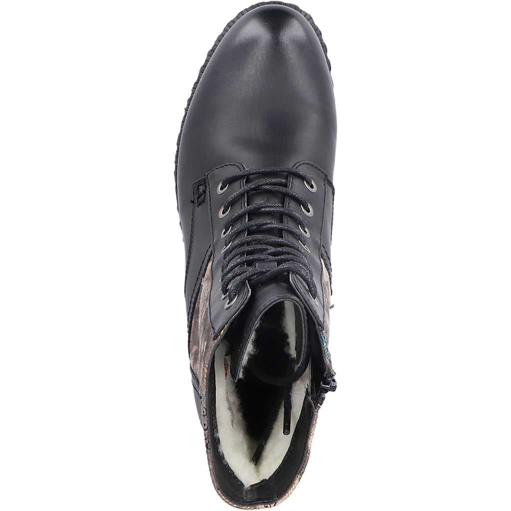 Rieker 93614-00 Women's Boots Schwarz/Rauch-Multi