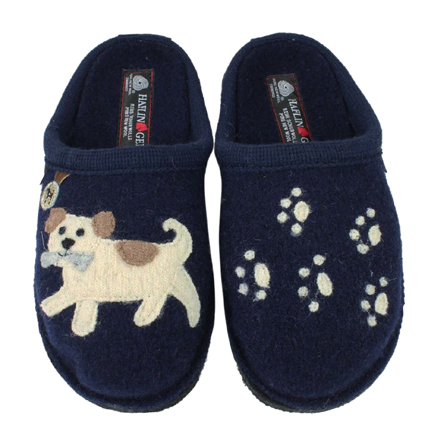 Haflinger Fido Women's Slippers Navy