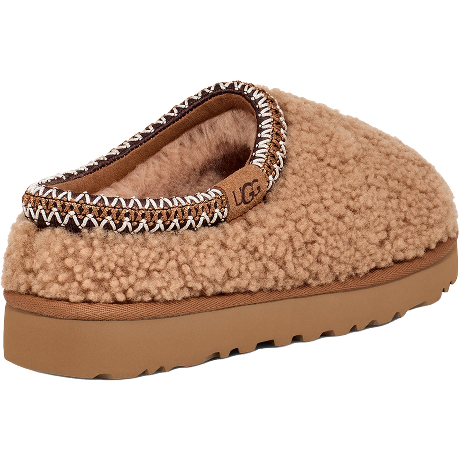 UGG Tasman Maxi Curly Women's Slippers Chestnut Suede