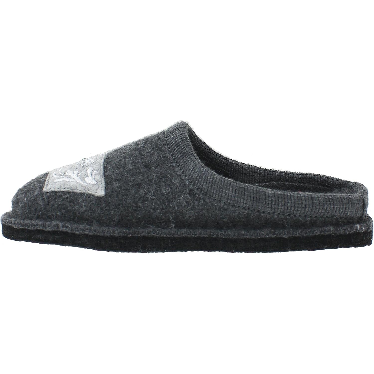 Haflinger Lizzy Cat Women's Slippers Grey Wool
