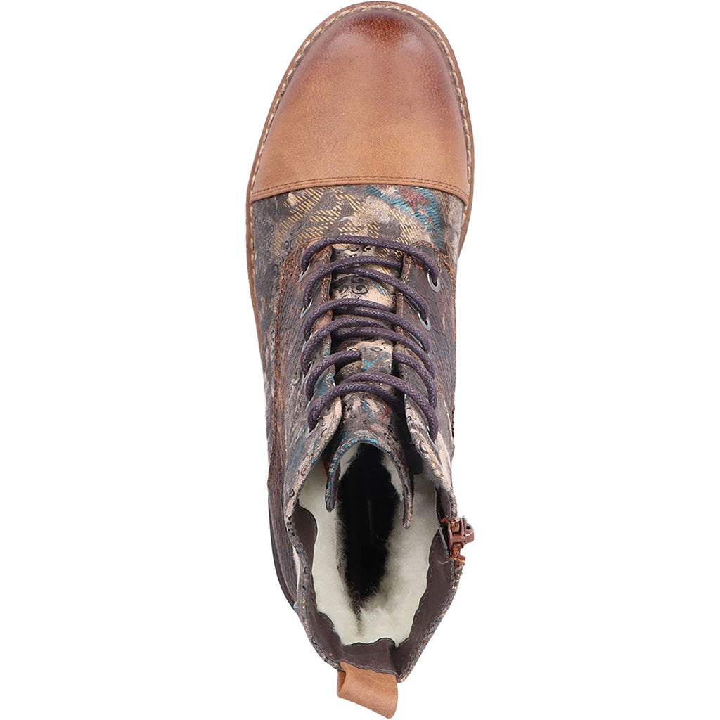 Rieker 94611-90 Women's Boots Nuss/Rauch-Multi Synthetic