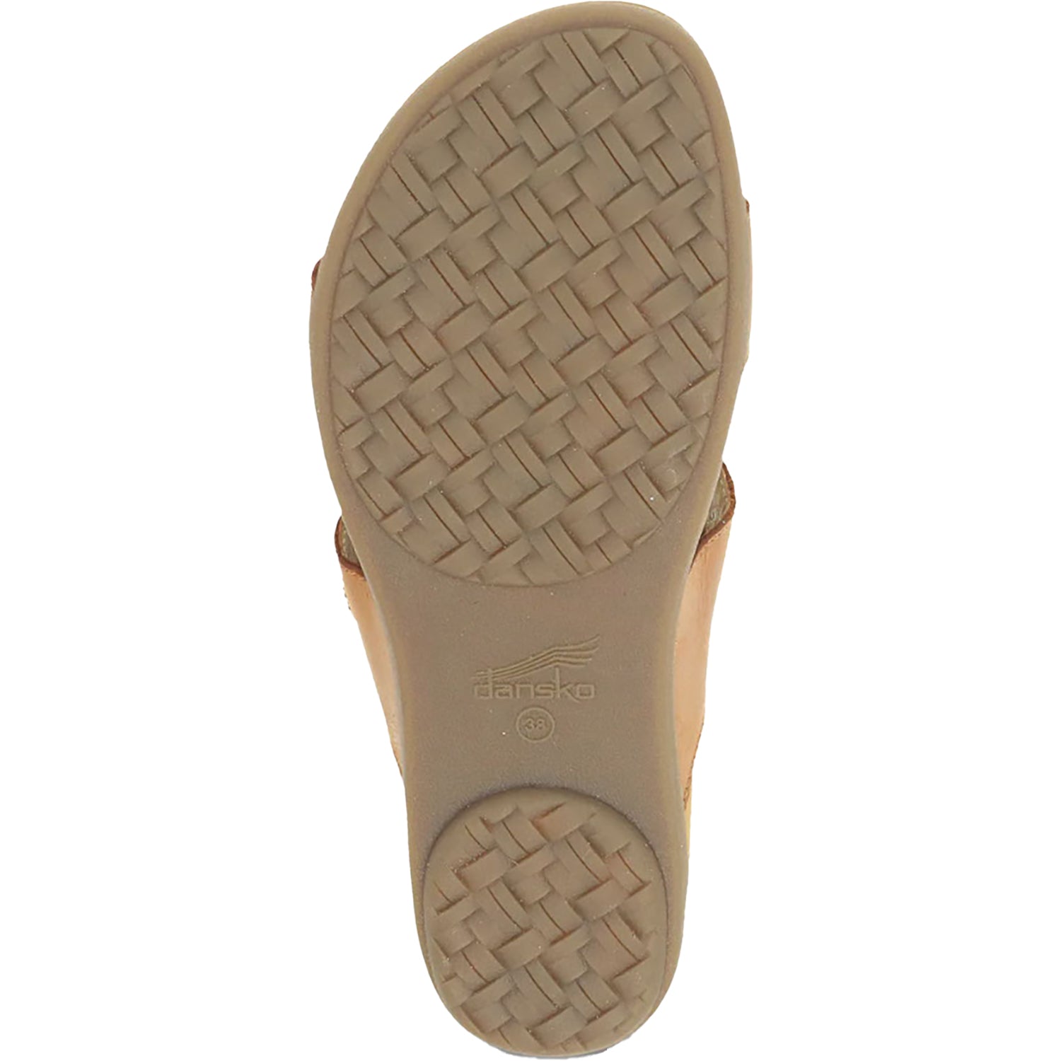 Dansko Justine Women's Slide Sandals Luggage Calf Leather
