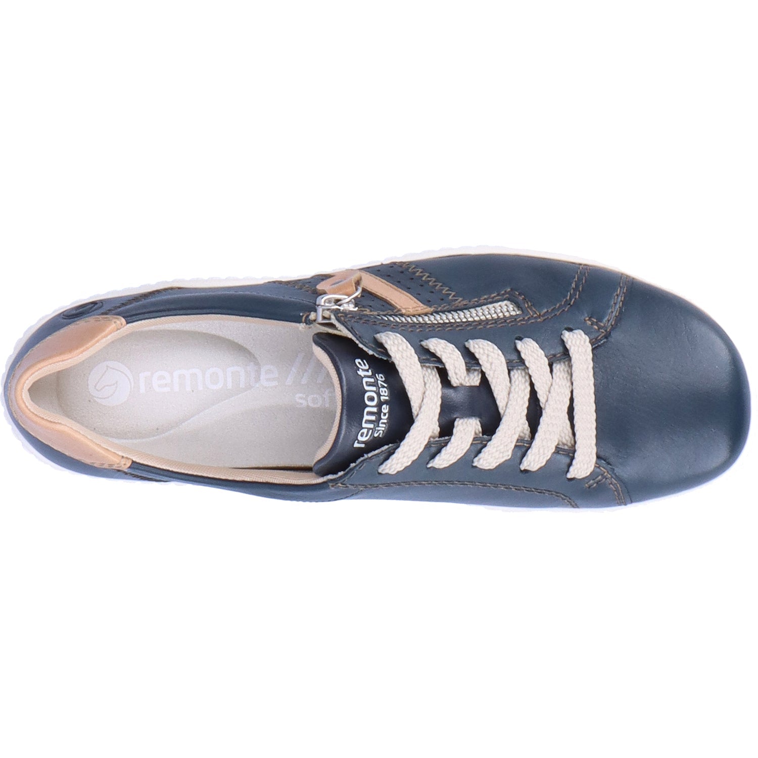 Remonte R1432-14 Liv 32 Women's Sneakers Pazifik/Bisquit Leather