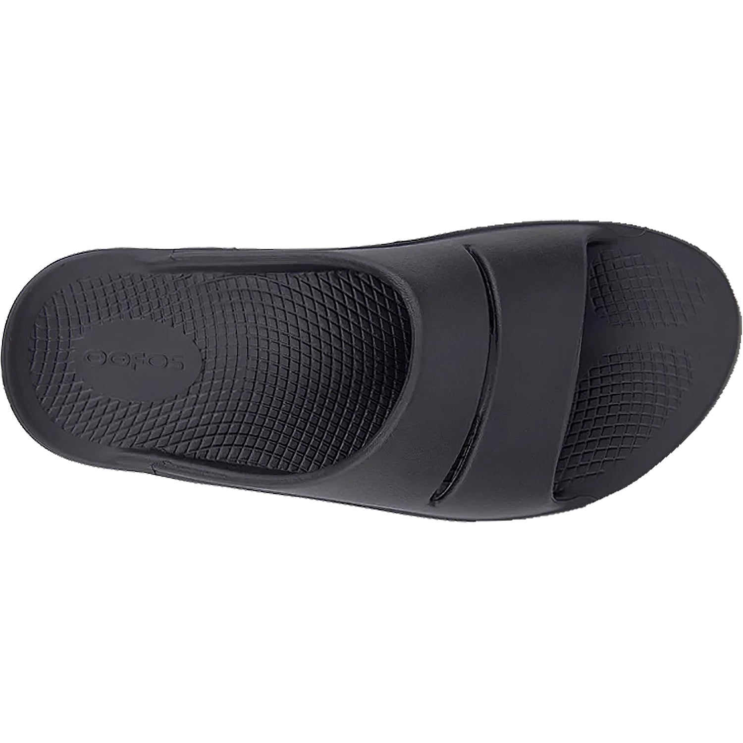 OOFOS OOahh Unisex Slide Sandals Black Synthetic