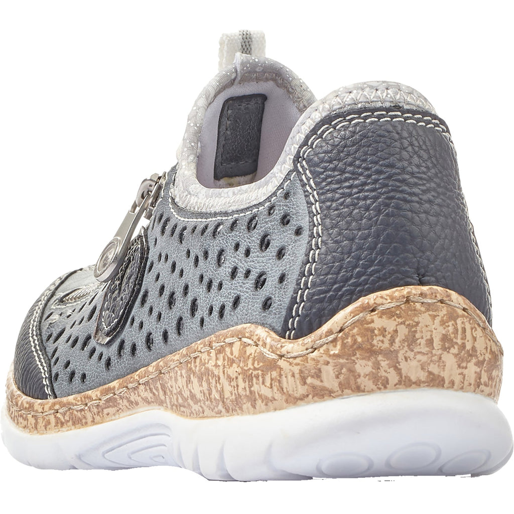 Rieker N42P6-14 Nikita P6 Women's Sneakers Pazific/Atlantic/Argento Synthetic