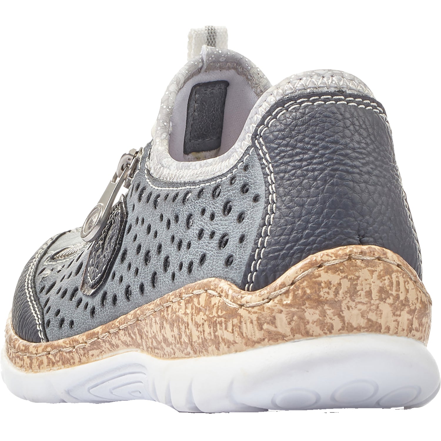 Rieker N42P6-14 Nikita P6 Women's Sneakers Pazific/Atlantic/Argento Synthetic