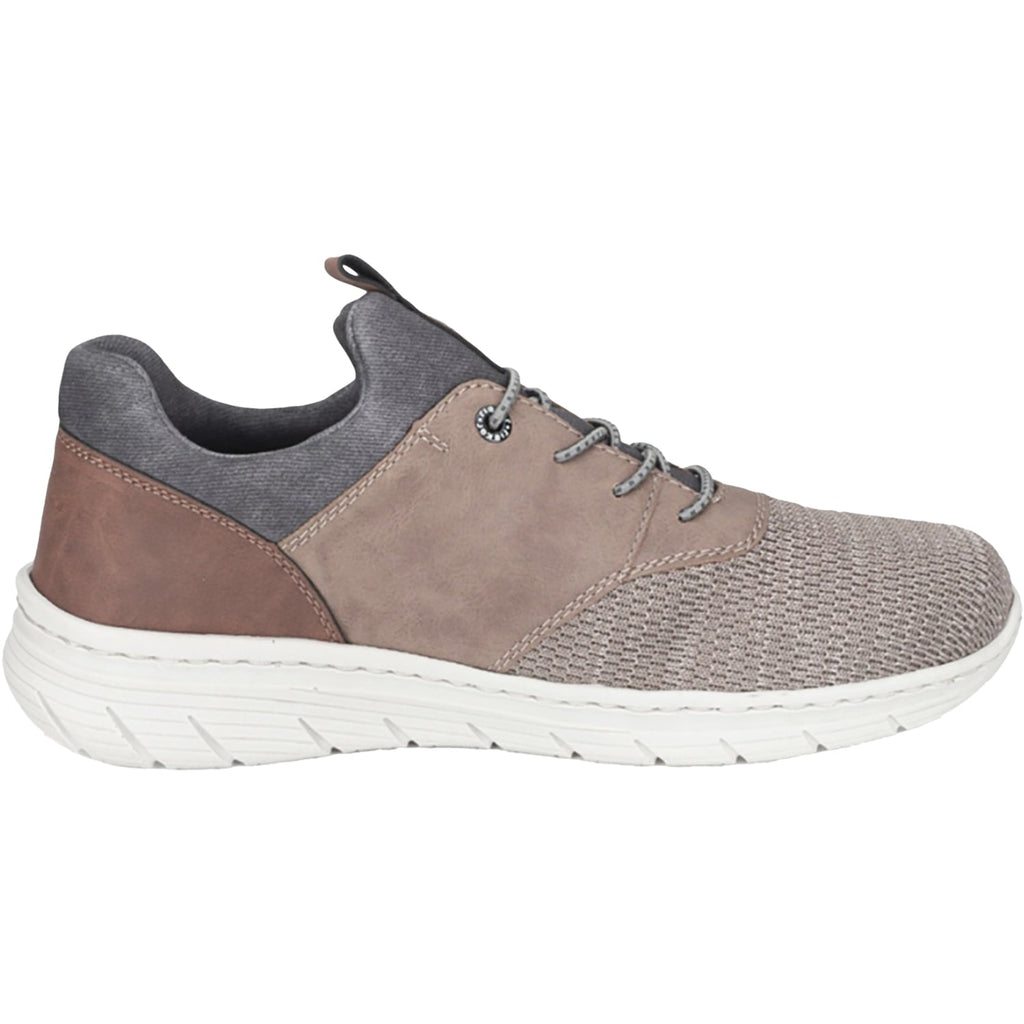 Rieker 13150-64 Men's Slip Ons Kiesel/Fango/Nuss/Rauch Synthetic
