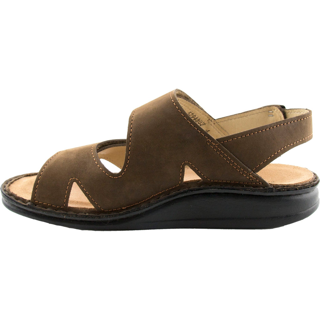 Finn Comfort Toro Soft Men's Sporty Sandals Wood Cherokee Nubuck
