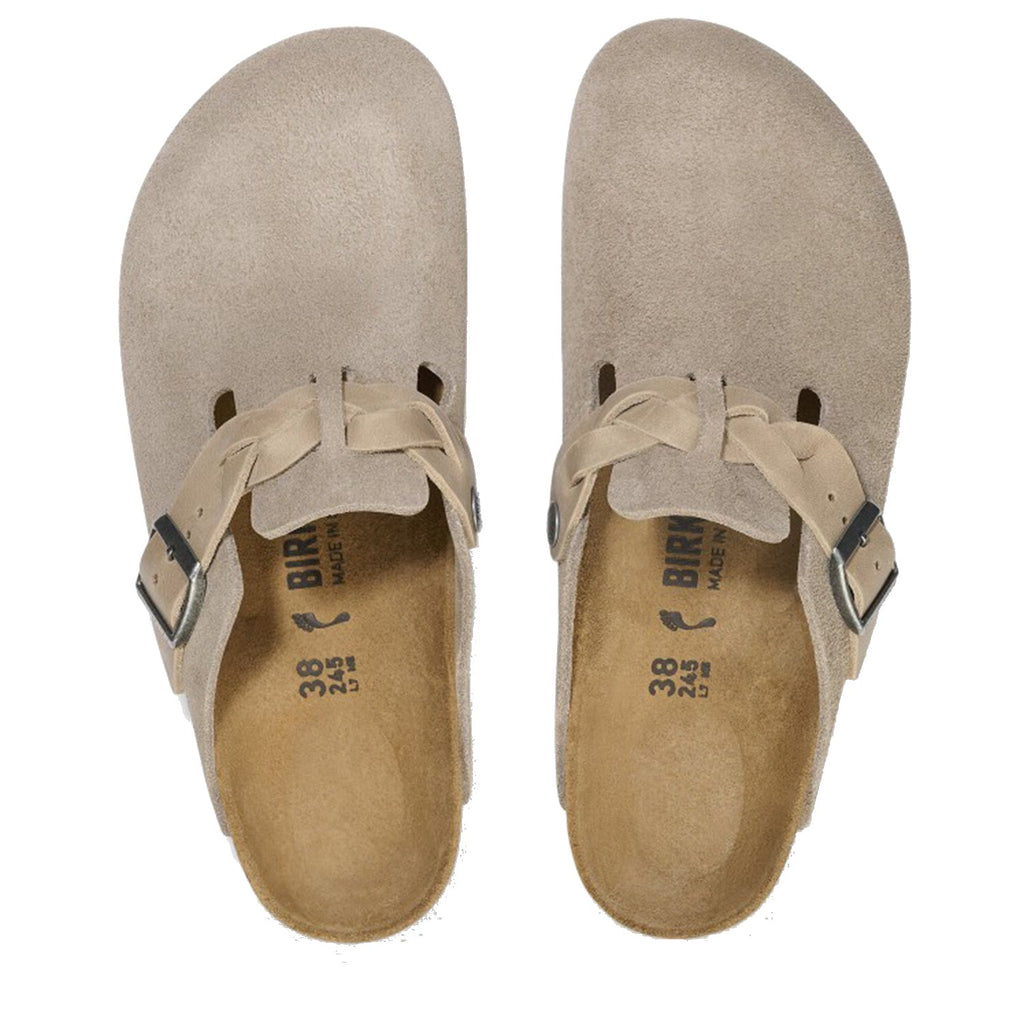 Birkenstock Boston Braid /Oiled Women's Clogs Taupe