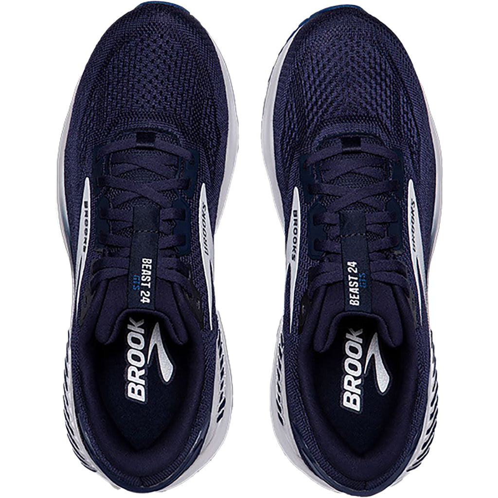 Brooks Beast GTS 24 (Stability Support) Men's Road Running Shoes Peacoat/True Navy/White Mesh