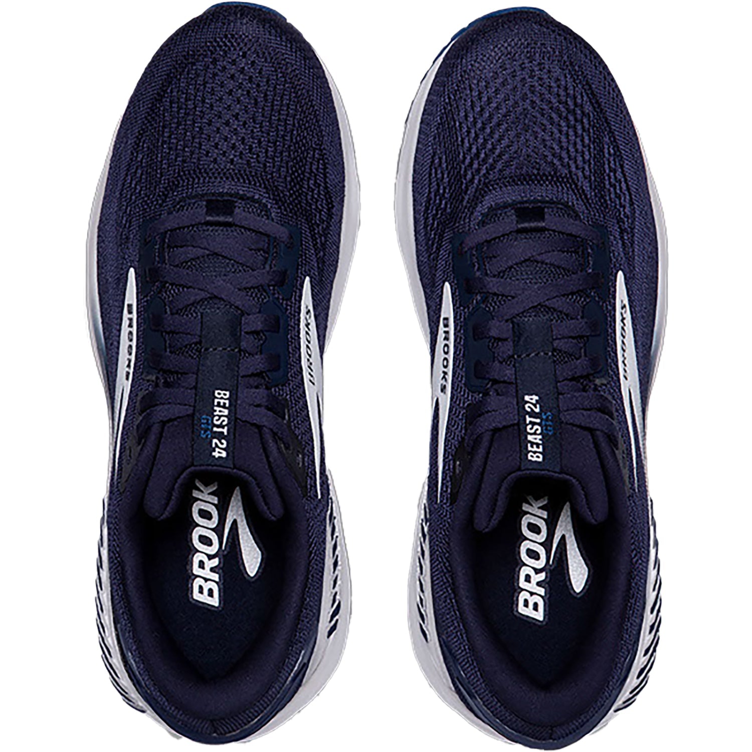 Brooks Beast GTS 24 (Stability Support) Men's Road Running Shoes Peacoat/True Navy/White Mesh