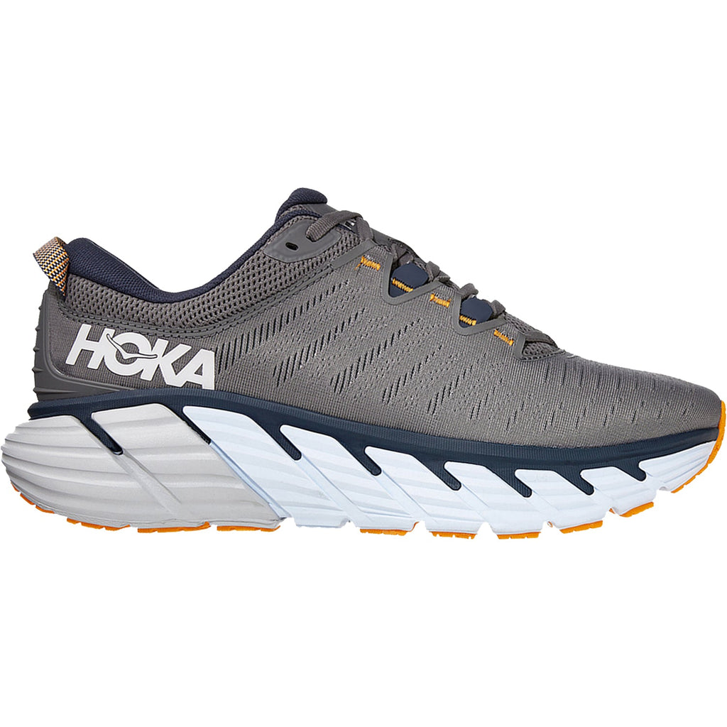 Hoka Gaviota 3 Men's Running Shoes Charcoal Grey/Ombre Blue Mesh