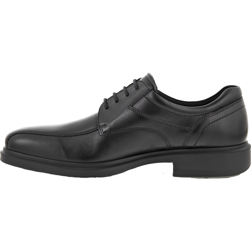 Ecco Helsinki 20 Bike Toe Tie Men's Dress Shoes Black Leather