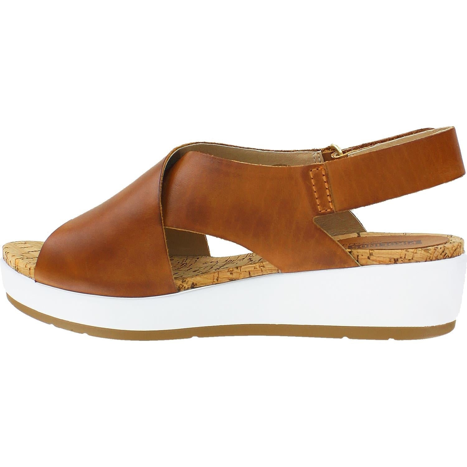 Pikolinos Mykonos W1G-0757 Women's Wedge Heel Sandals Brandy Leather