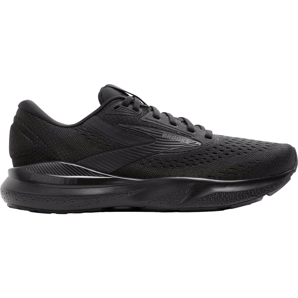 Brooks Adrenaline GTS 24 (Stability Support) Men's Running Shoes Black/Black/Ebony Mesh