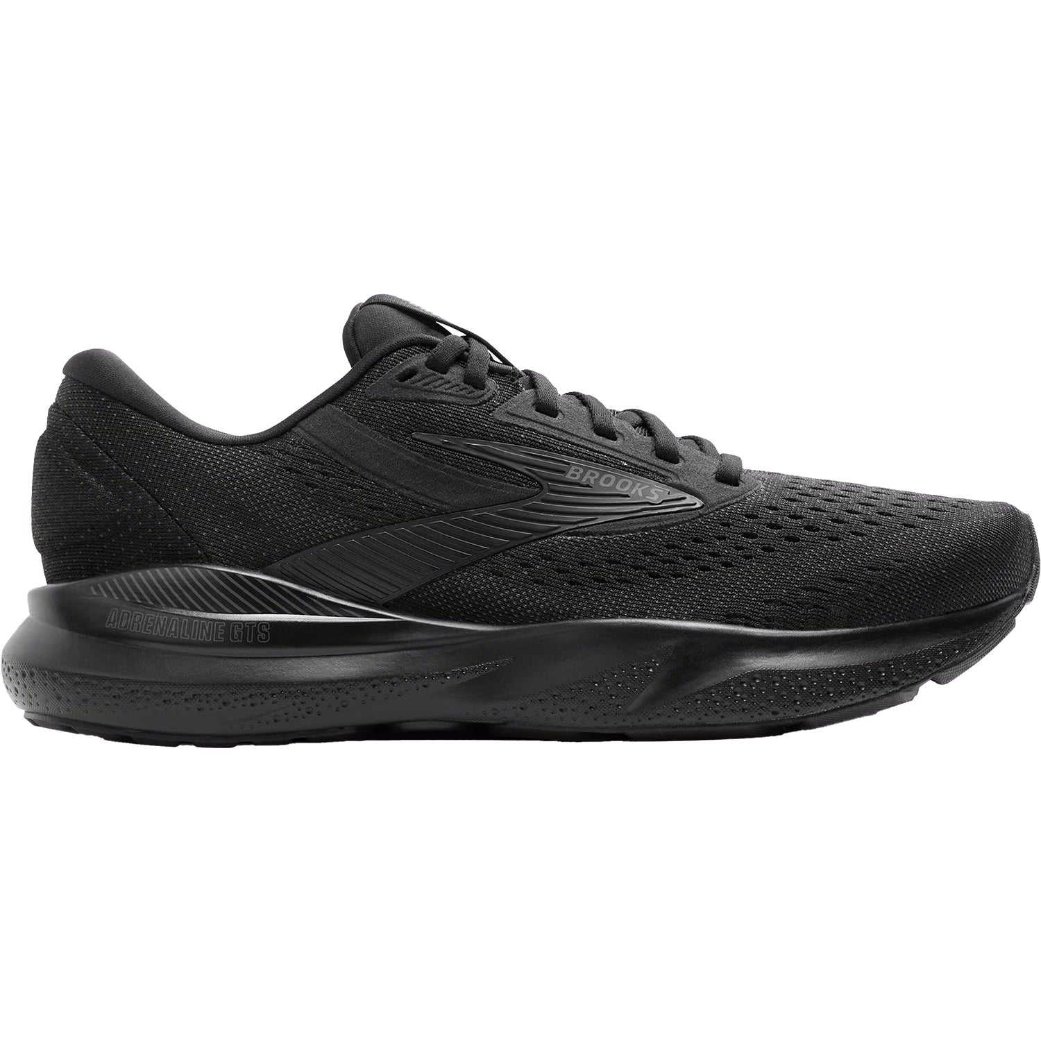 Brooks Adrenaline GTS 24 (Stability Support) Men's Running Shoes Black/Black/Ebony Mesh