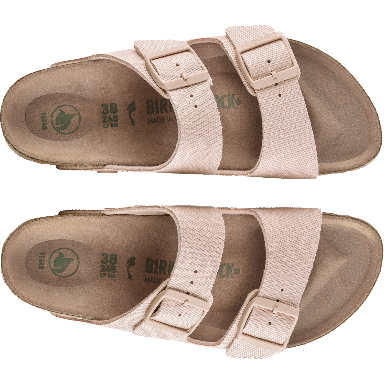 Birkenstock Arizona Vegan Women's Sandals Soft Pink Canvas