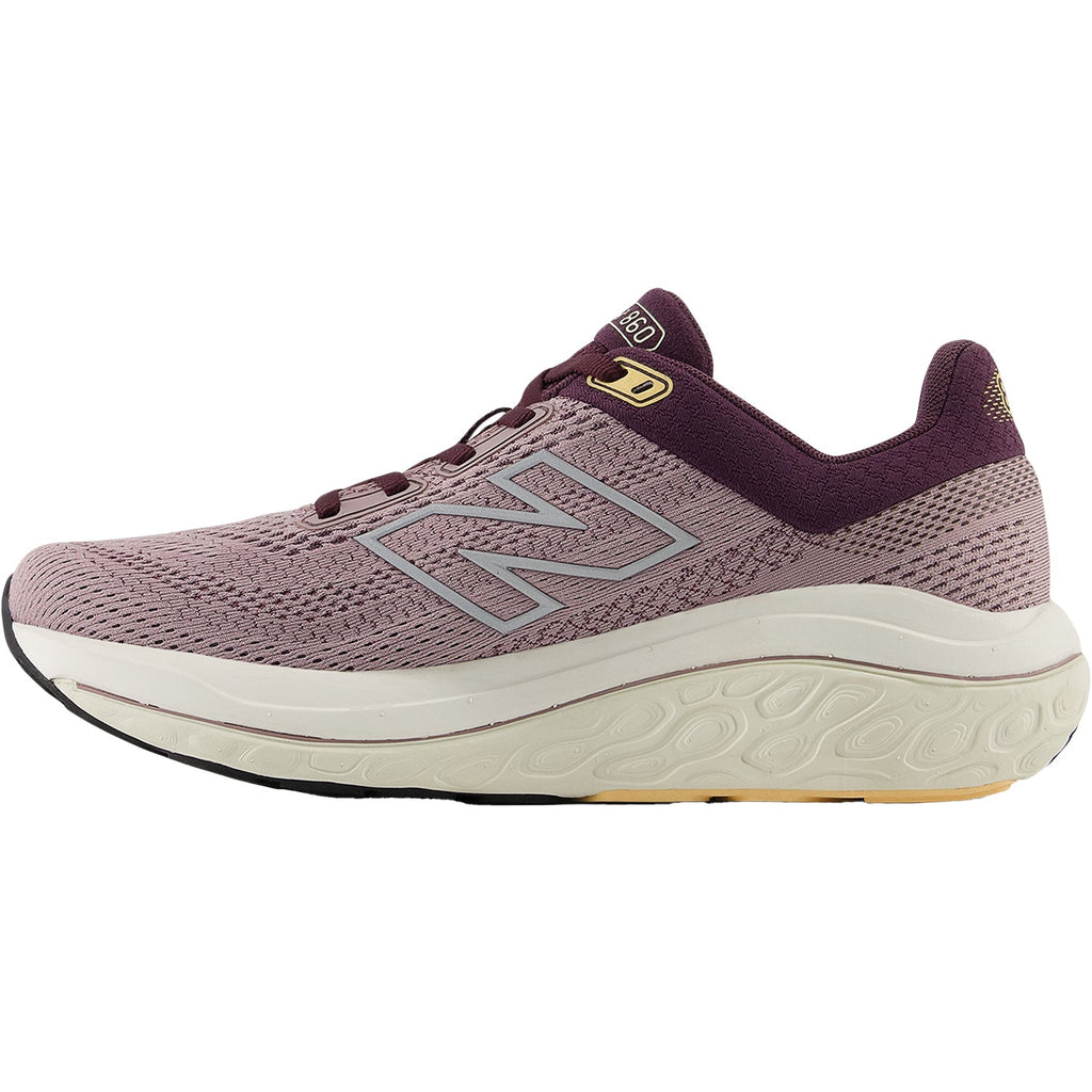 New Balance Fresh Foam X W860J14 (Stability Support) Women's Athletic Shoes Ice Wine/Plum Brown/Silver Metallic Mesh