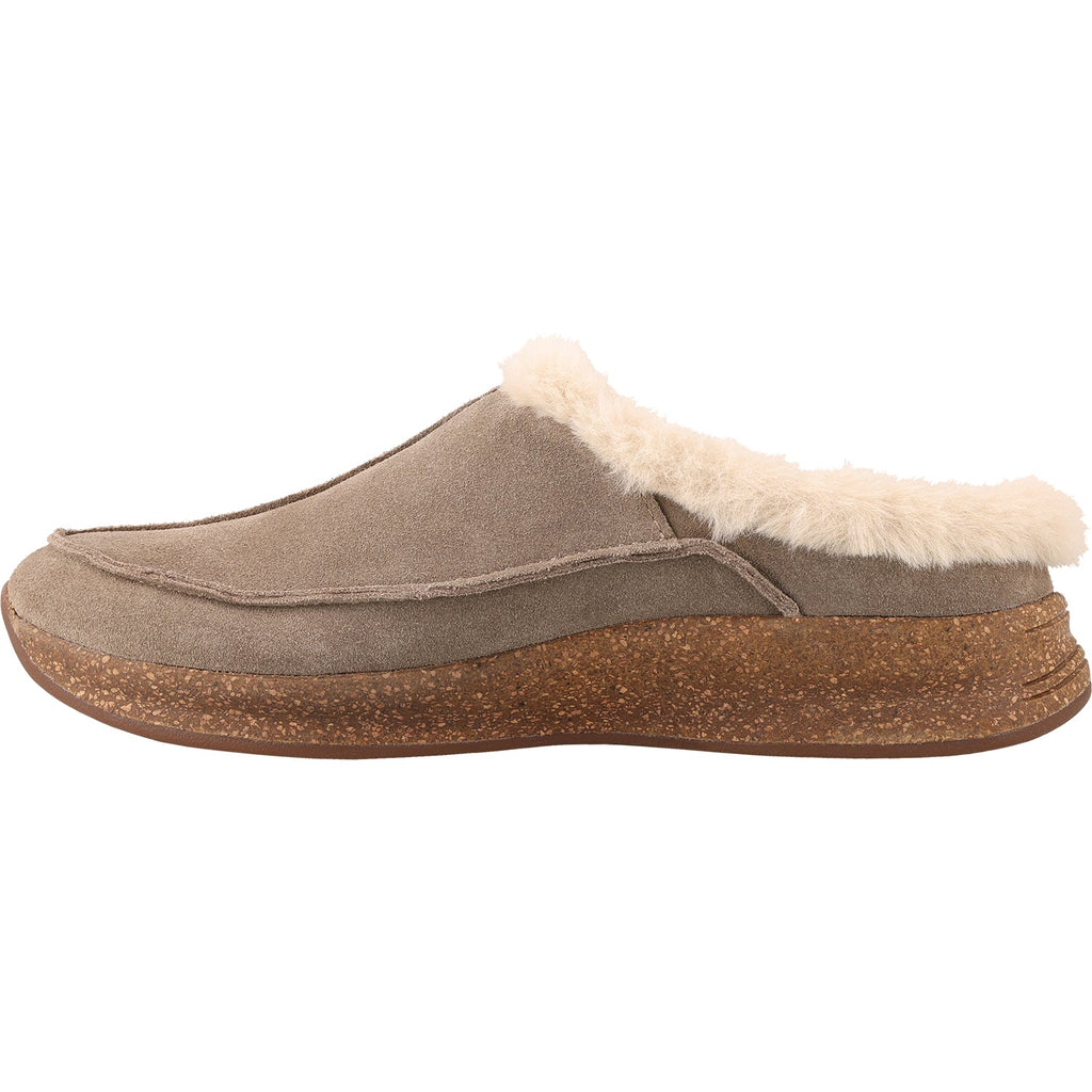 Taos Future Women's Clogs Slippers Dark Taupe Suede