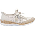 Rieker N42V3-60 Women's Slip Ons Sporty Perle/Porzellan Synthetic