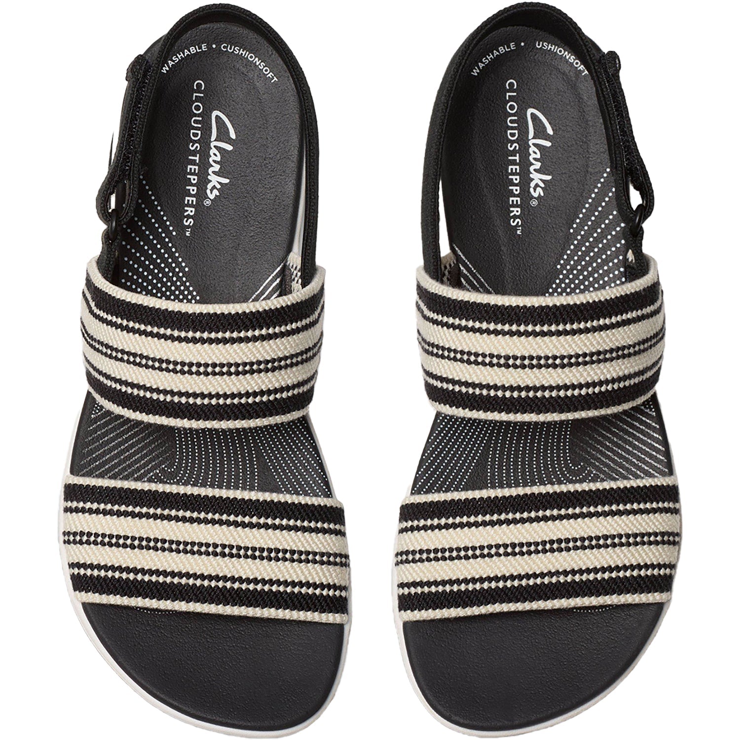 Clarks Cloudsteppers Arla Stroll Women's Sandals Black Multi Knit Synthetic
