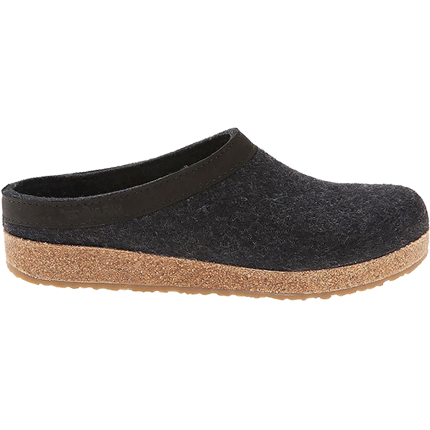 Haflinger GZL Unisex Clogs Charcoal Wool Felt