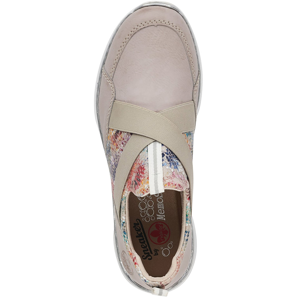 Rieker L3253-40 Nikita 53 Women's Athleisure Shoes Ice/Multi-Grey Synthetic