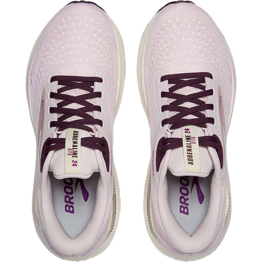 Brooks Adrenaline GTS Stability 24 (Stability Support) Women's Athletic Shoes Orchid/Coconut/Purple Mesh