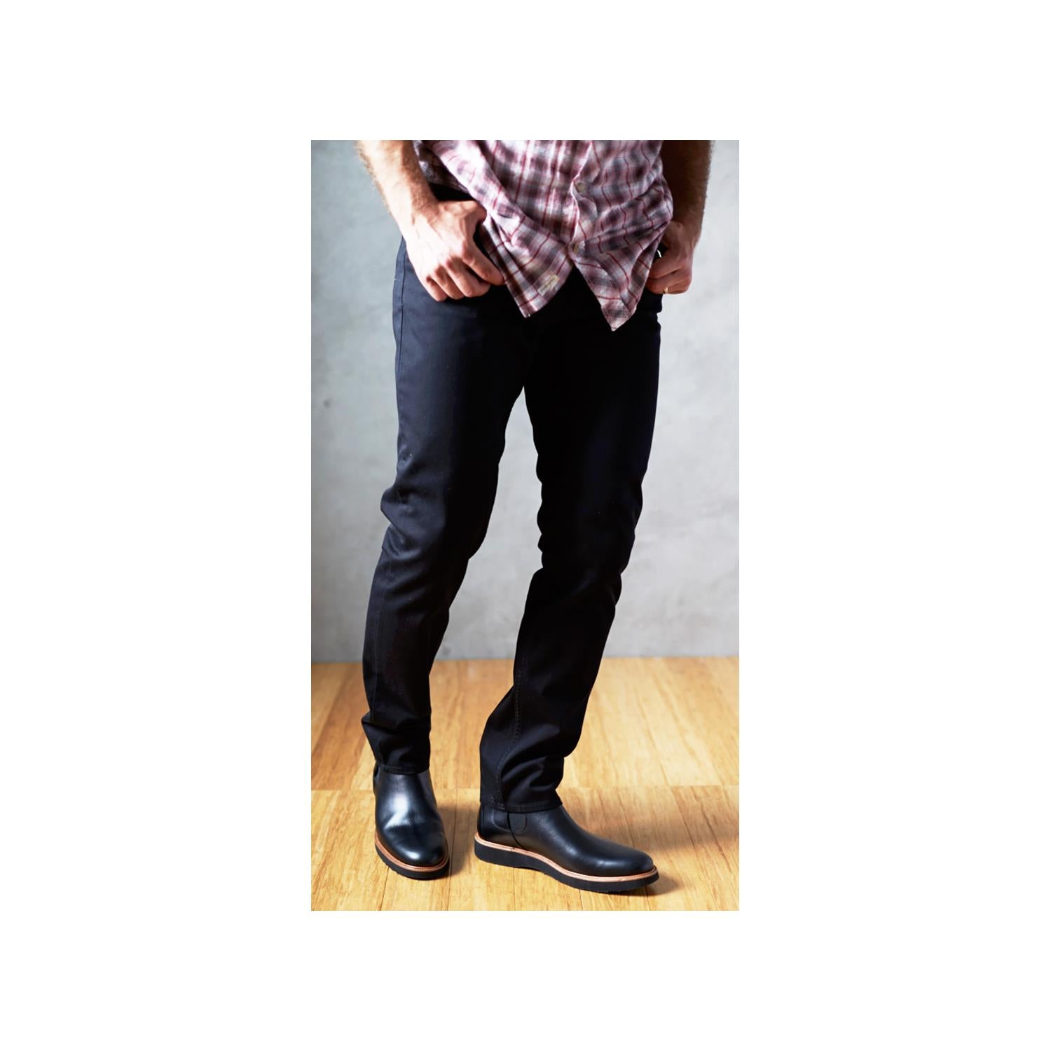 Samuel Hubbard 24 Seven Men's Black Ankle Boots Black Leather