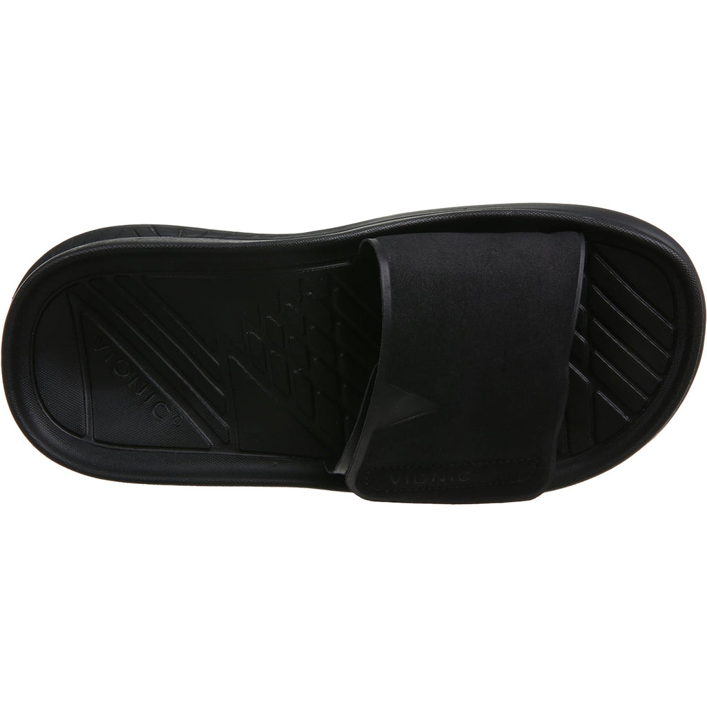 Vionic Rejuvenate Unisex Recovery Sandals Black Synthetic