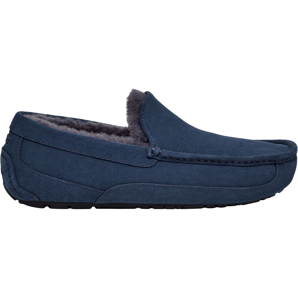 UGG Ascot Men's Loafer Slippers Deep Ocean Suede