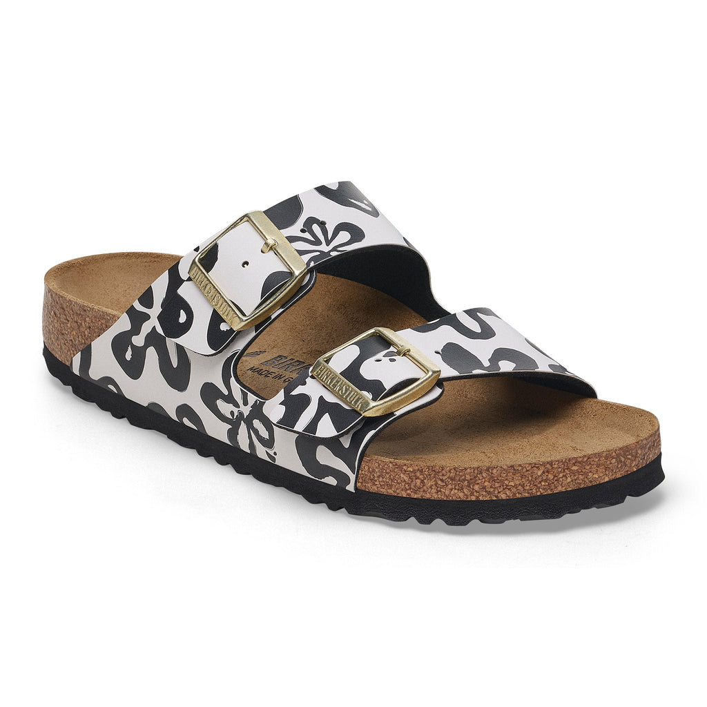 Arizona Birko-Flor Women's Sandals Blooms White/Black