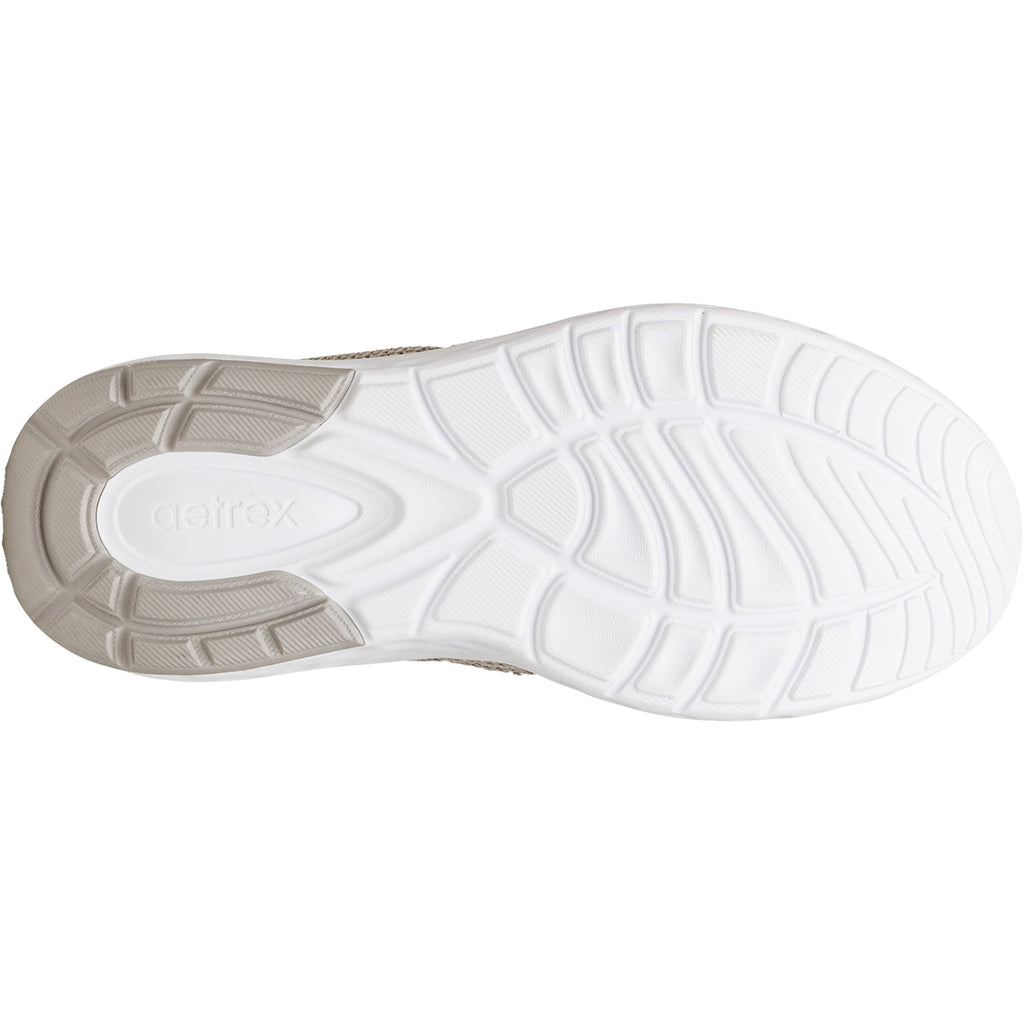 Aetrex Harley Women's Slip On Sneakers Taupe Mesh