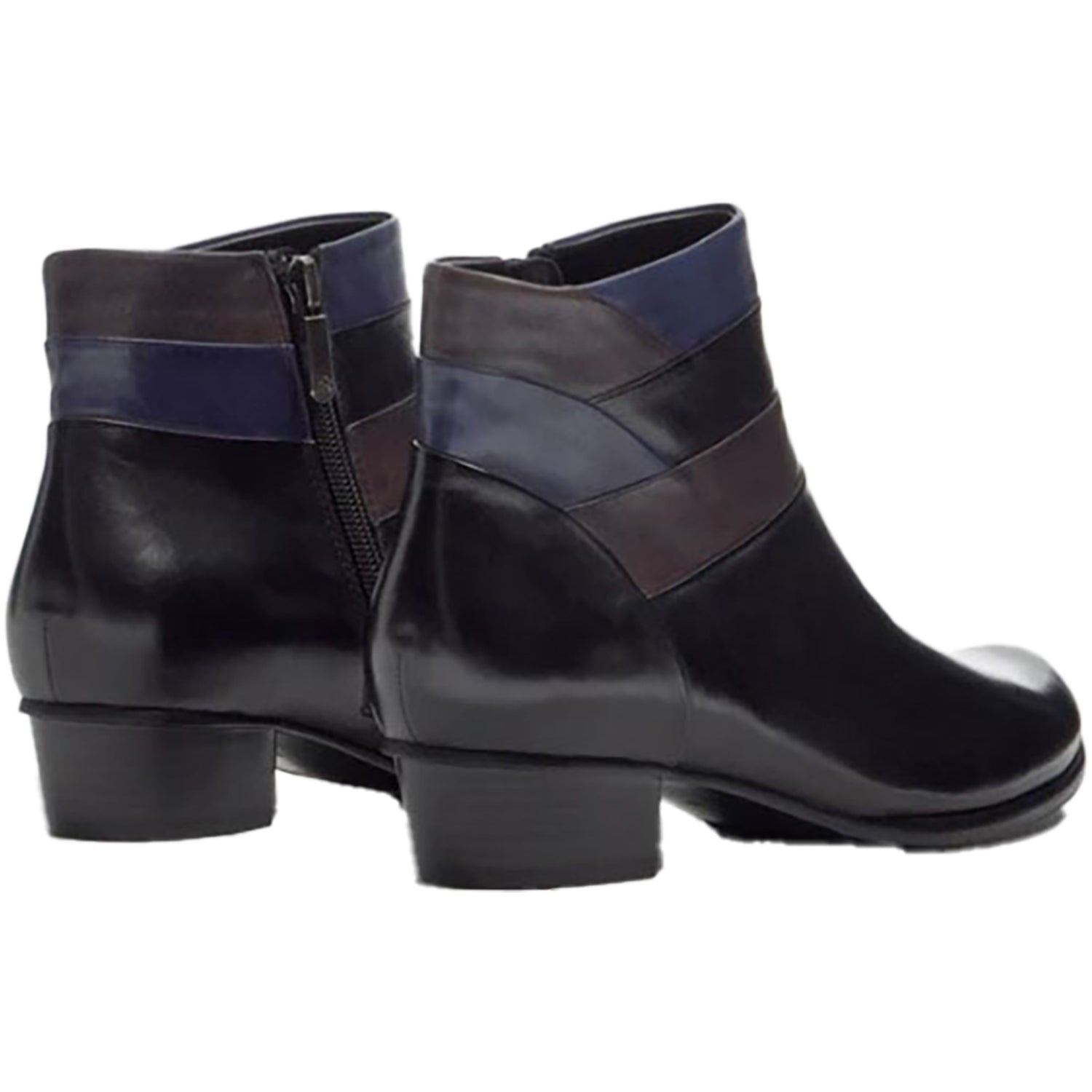 Regarde Le Ciel Stefany-390 Women's Boots Black/Muddy/Melanzana Leather