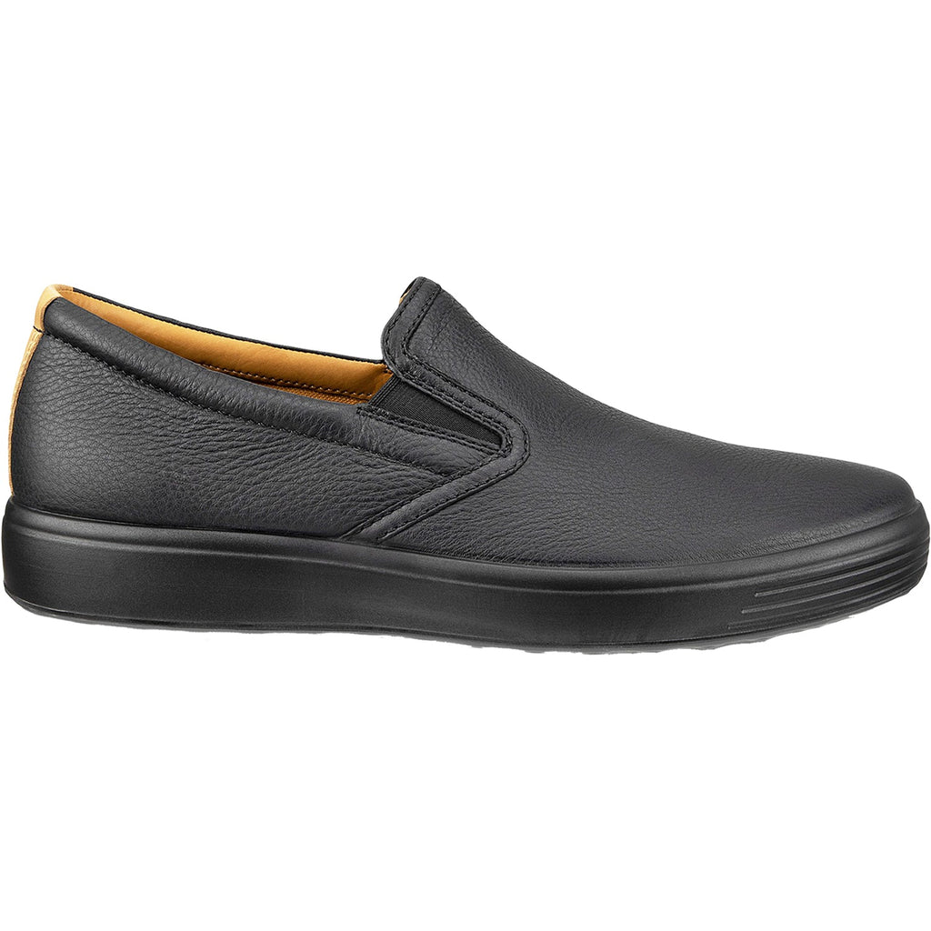 Ecco Soft 7 Slip On 20 Men's Slip On Shoes Black/Lion Leather