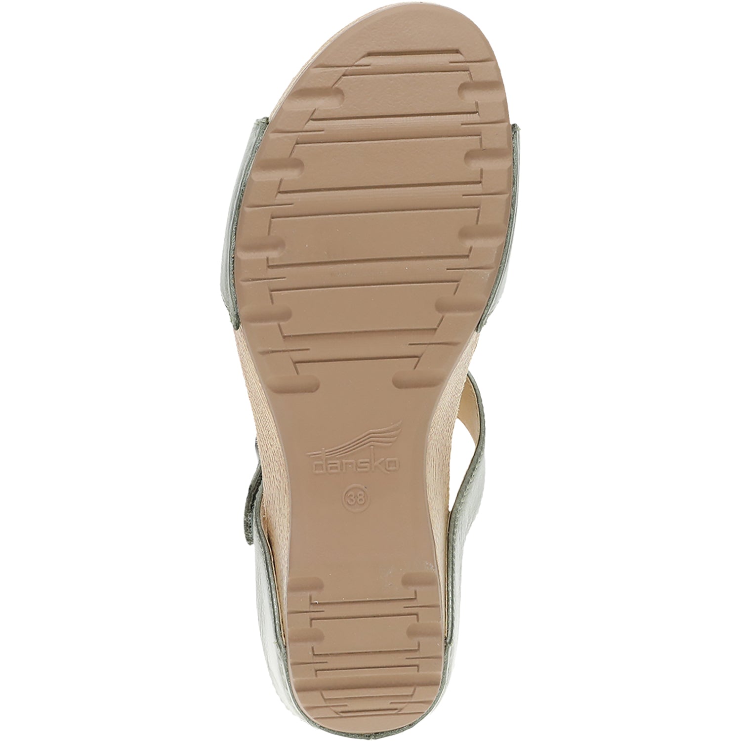 Dansko Tanya Women's Wedge Heel Slide Sandals Sage Milled Burnished Leather