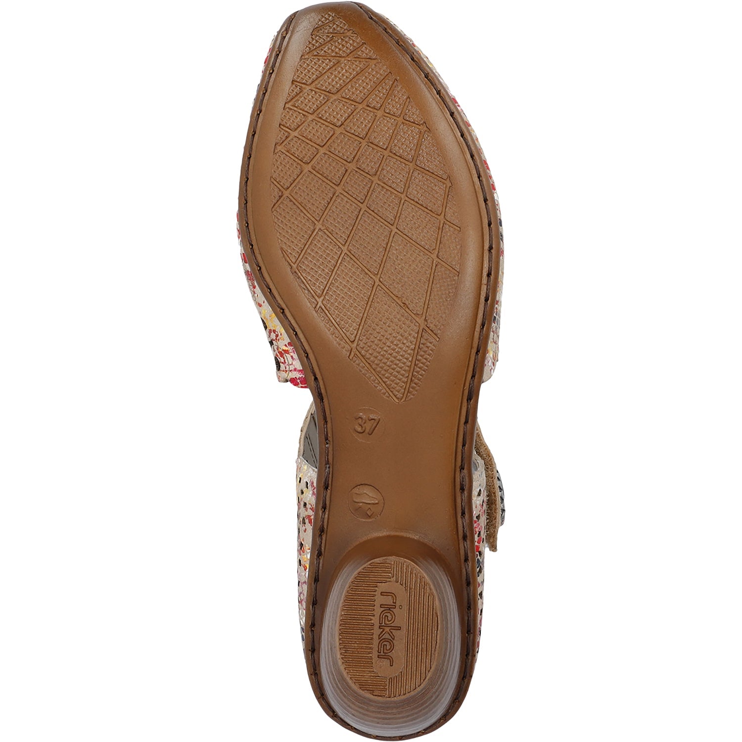 Rieker 43753-91 Mirjam 53 Women's Dressy Mary Janes Beige Multi Leather