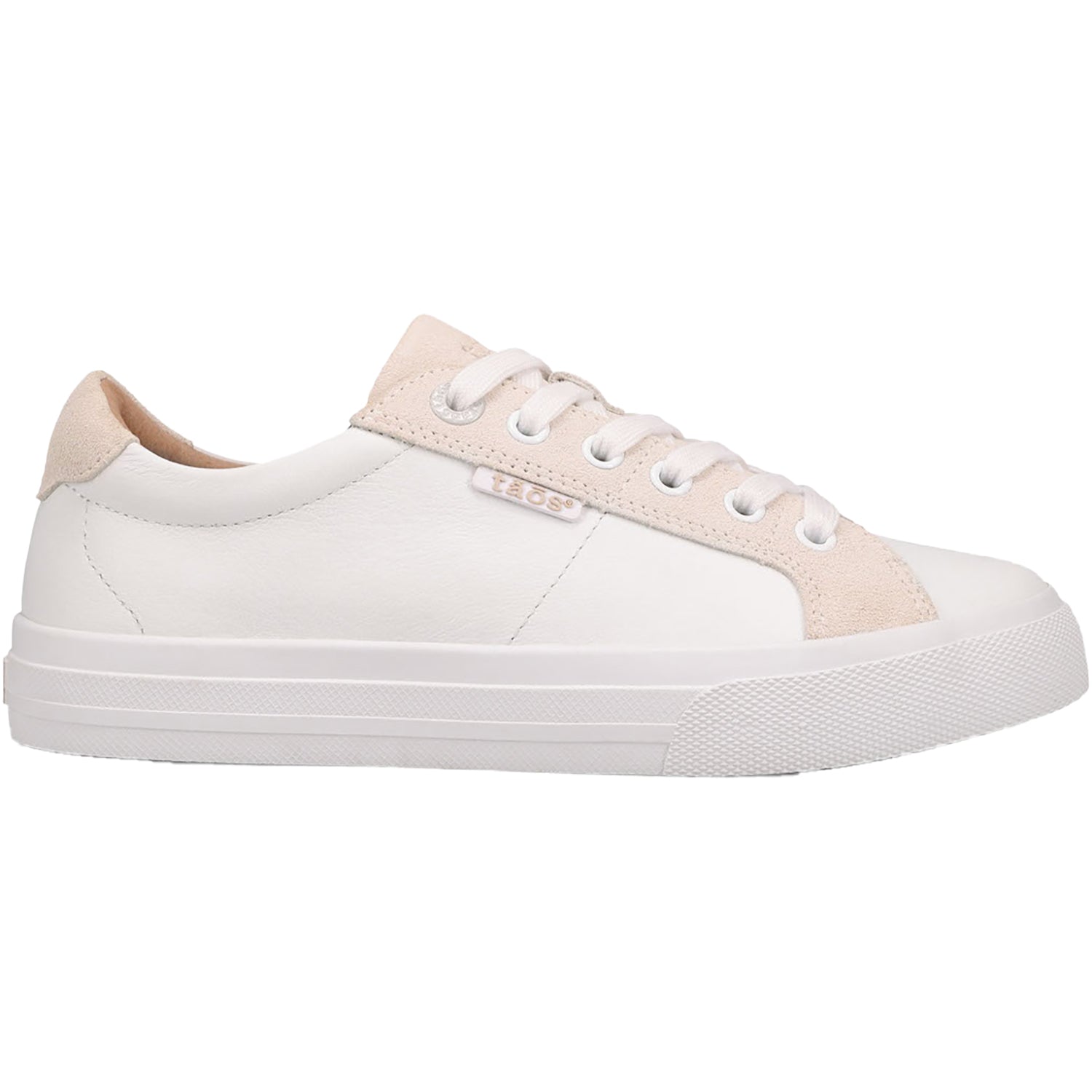 Taos Heart & Soul Lux Women's Sporty Lace Up Shoes White/Ice Suede