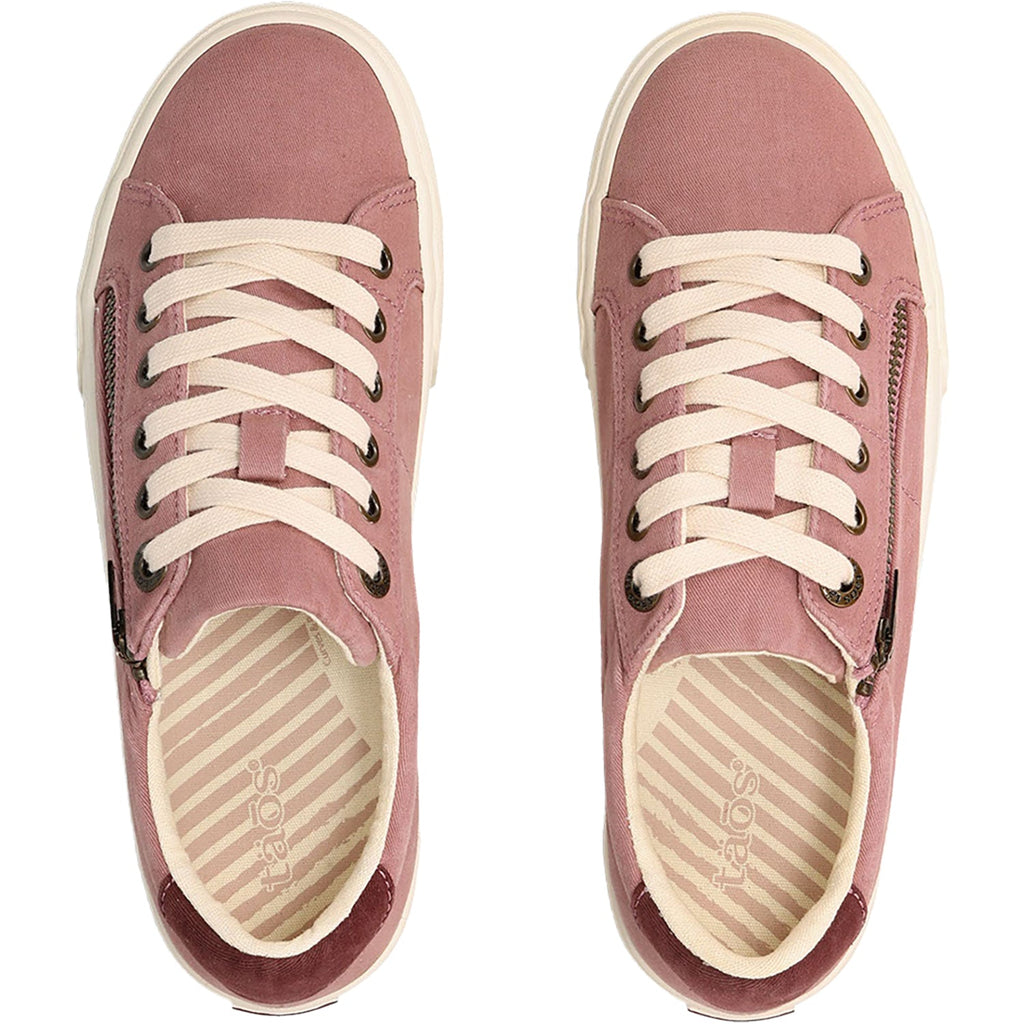 Taos Z Soul Women's Walking Sneakers Dusty Rose/Wine Canvas
